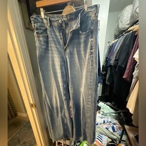 American Eagle Outfitters Women's Dreamy Drape Ultra-Wide Leg Jeans